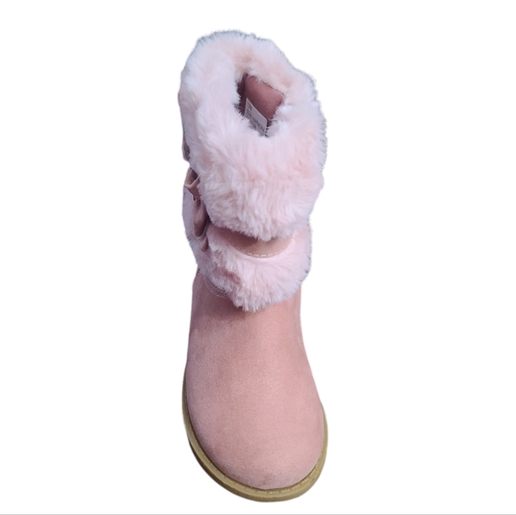 Rachel Shoes Toddler Girls Size 11 Harmoni Fur Faux Suede Boots - Picture 4 of 13